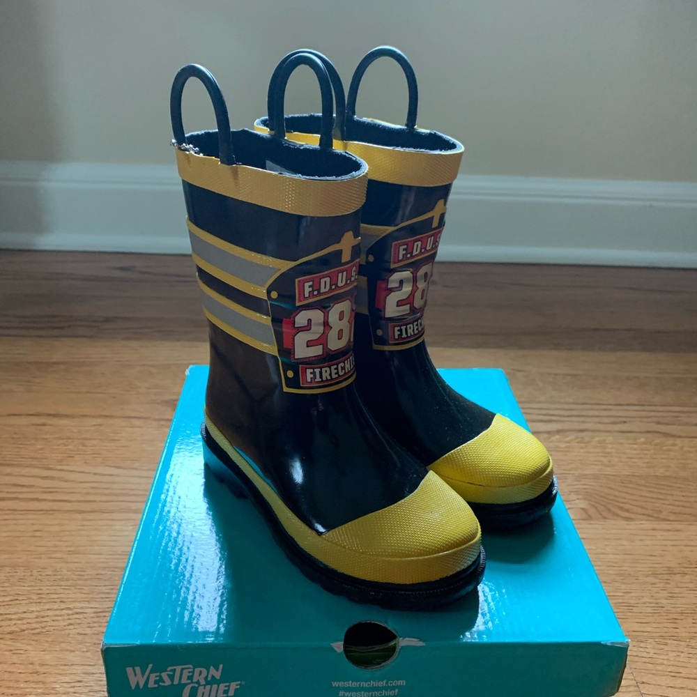 Western Chief Firefighter Rain Boots youth size 10